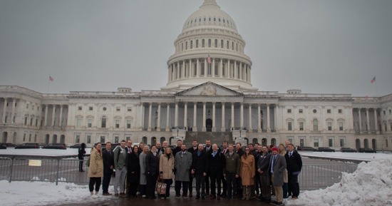  Nebraska LEAD 43 Fellows pose for a group photo at the U.S. Capitol in Washington, D.C., on Feb. 12, 2025